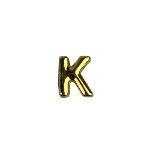 LK - Letra K Dourada para Calcinha Personalizável