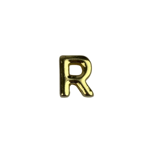LR - Letra R Dourada para Calcinha Personalizável