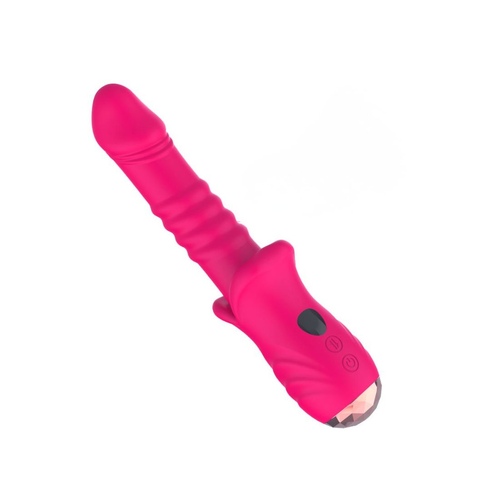 VB223 - Vibrador Vai e Vem Recarregável com 10 Modos de Vibração - Pink