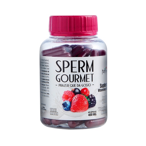 VT001 - Sperm Gourmet - Tutti Frutti - 60 Cápsulas